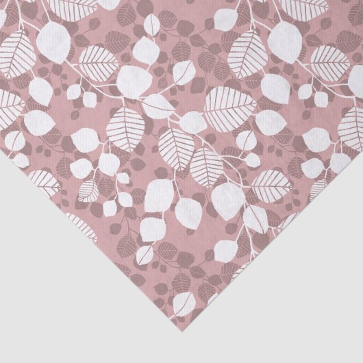 Tangled Foliage Canopy Blush Botanical Silhouette 薄葉紙 (詳細)