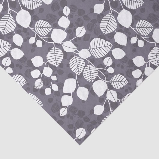 Tangled Foliage Canopy Botanical Leaves Silhouette 薄葉紙 (詳細)