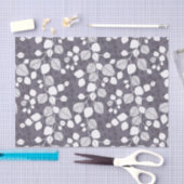 Tangled Foliage Canopy Botanical Leaves Silhouette 薄葉紙 (クラフト)