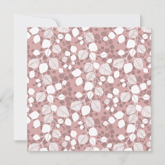 Tangled Foliage Canopy Botanicals Blush Art Card シーズンカード (正面)