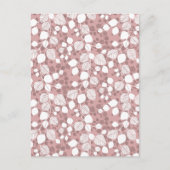 Tangled Foliage Canopy Botanicals Blush Pink Art ポストカード (正面)