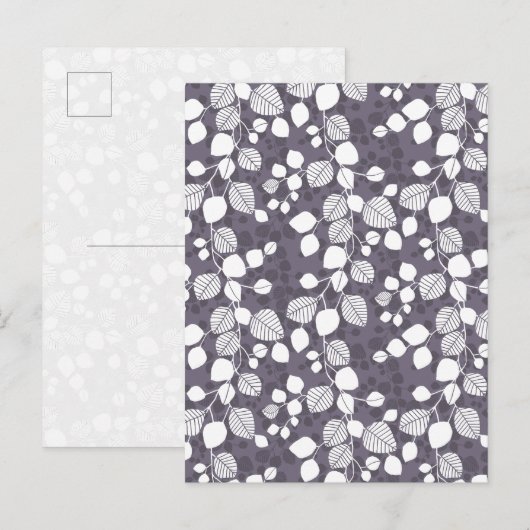 Tangled Foliage Canopy Deep Contrast Botanical ポストカード (正面/裏面)