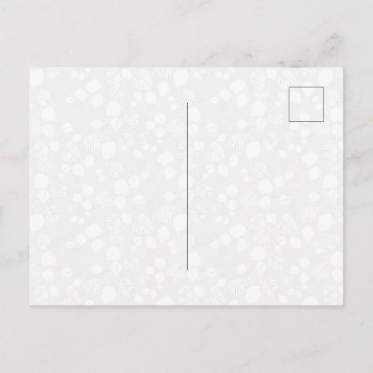 Tangled Foliage Canopy Deep Contrast Botanical ポストカード (裏面)