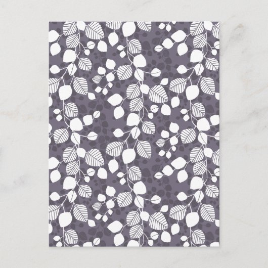 Tangled Foliage Canopy Deep Contrast Botanicals  ポストカード (正面)