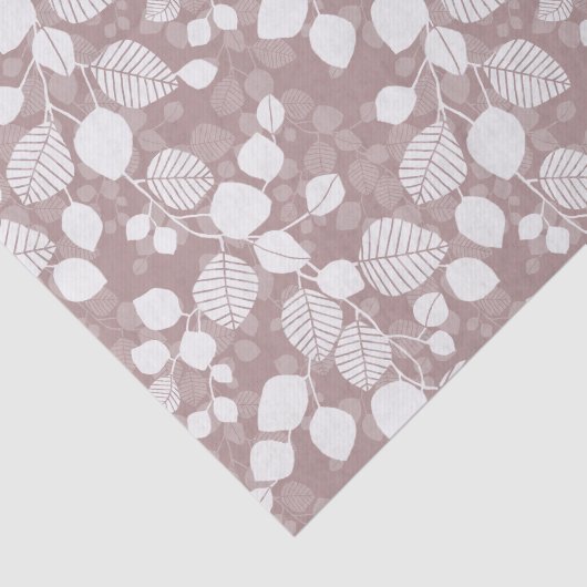 Tangled Foliage Canopy Muted Rose Botanical 薄葉紙 (詳細)