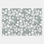 Tangled Foliage Canopy Pastel Botanical ラッピングペーパーシート (正面)