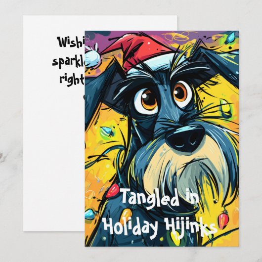 Tangled in Holiday Hijinks シーズンカード (正面/裏面)