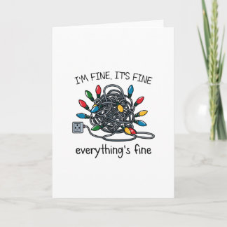 Tangled Up Christmas Lights Card シーズンカード