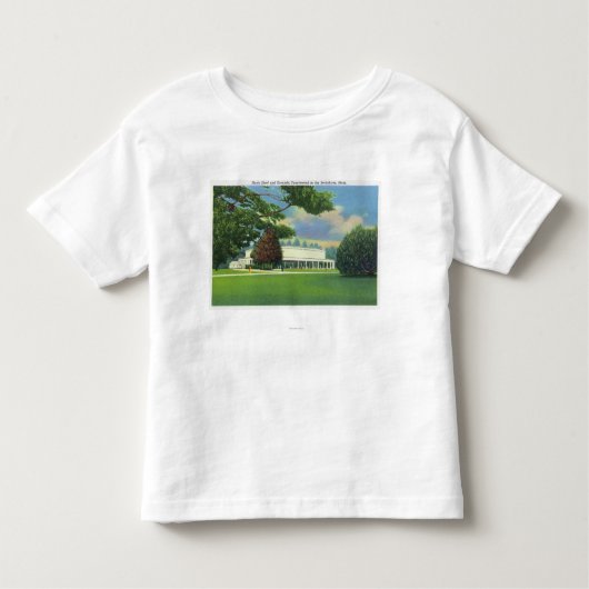 Tanglewood音楽小屋および地面の眺め トドラーTシャツ (正面)