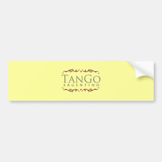 Tango argentino バンパーステッカー (正面)
