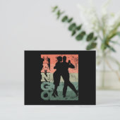 Tango Argentino Retro Vintage Tango Vals Tango ポストカード (スタンド正面)