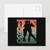 Tango Argentino Retro Vintage Tango Vals Tango ポストカード (正面/裏面)