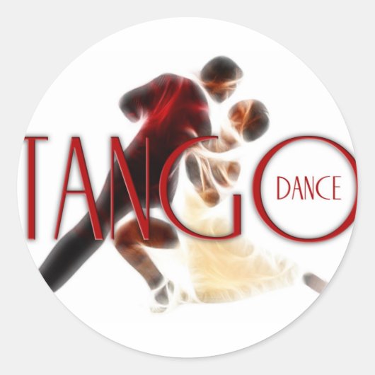 Tango Dance rojo ラウンドシール (正面)