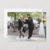Tango Dancers in Plaza Dorrego ポストカード (正面/裏面)