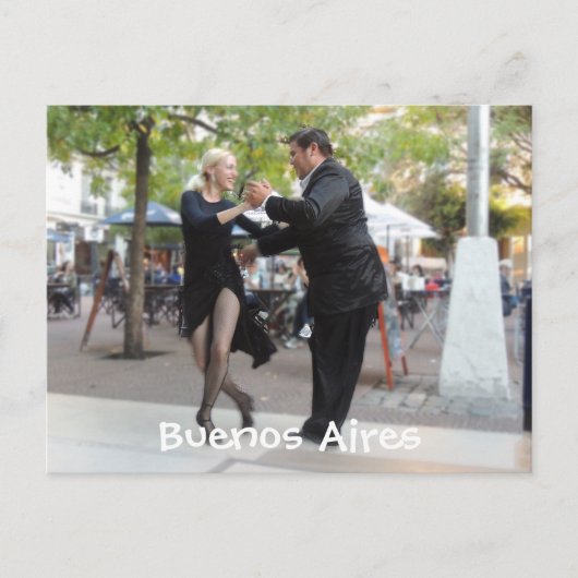 Tango Dancers in Plaza Dorrego ポストカード (正面)