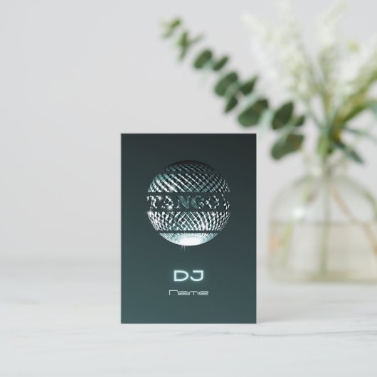 Tango DJ名刺 名刺 (スタンド正面)