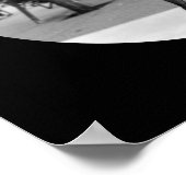 Tango in the Plaza in Buenos Aires - Black & White ポスター (角)