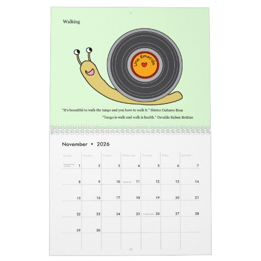 Tango is a Feeling  カレンダー (11月 2026)