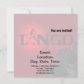 Tango Lesson – カード、招待状 招待状 (裏面)