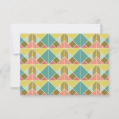 TangramハートウェディングRSVPカード 出欠カード (裏面)