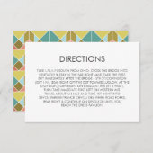 Tangramハート結婚の方向カード エンクロージャーカード (正面/裏面)