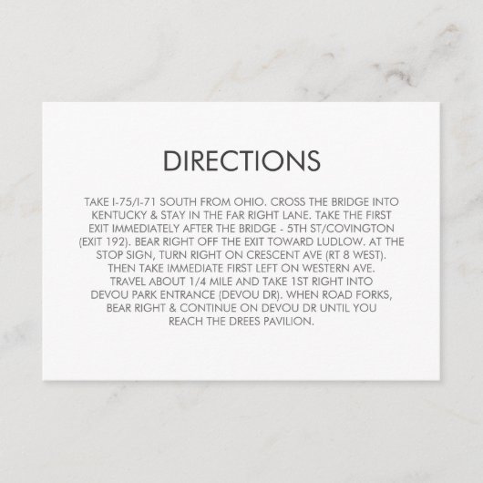 Tangramハート結婚の方向カード エンクロージャーカード (正面)