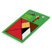 Tangram Christmas Magnets - Santa & Sack of Toys マグネット (左側)