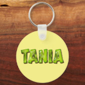 Tania Name Kiwi Design Schlüsselanhänger キーホルダー (正面)