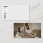 Tanis (花こう岩)からの大きいスフィンクス、 名刺 (正面/裏面)