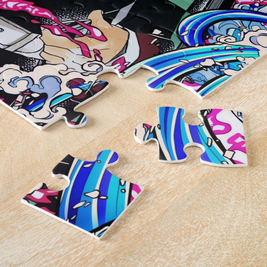 Tanjiro Kamado Blue ジグソーパズル (側面)