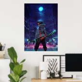 Tanjiro Kamado Demon Slayer The Moon ポスター (ホームオフィス)