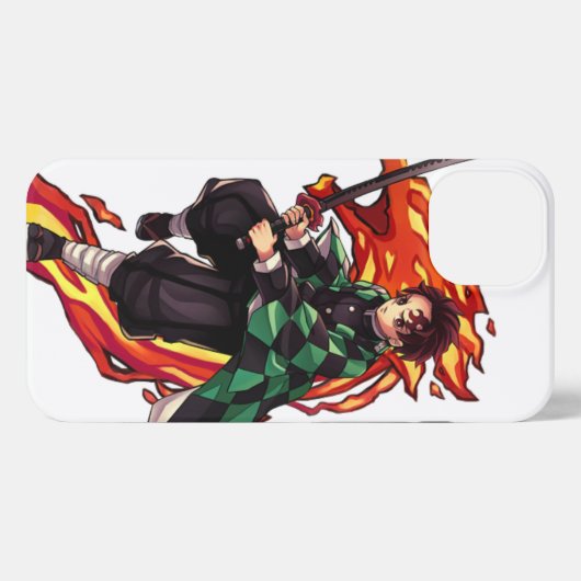 Tanjiro Kamado iphone case iPhoneケース (裏面横)