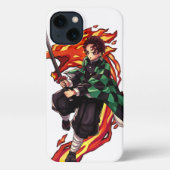 Tanjiro Kamado iphone case iPhoneケース (裏面)
