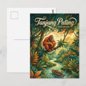 Tanjung Puting National Park Indonesia ポストカード (正面/裏面)