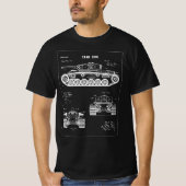 Tank 1915 Blueprint Tシャツ (正面)