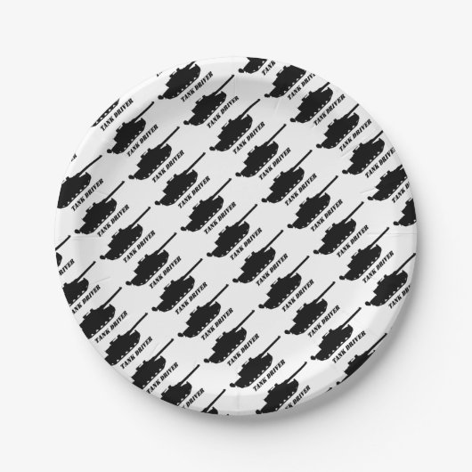 . tank driver ペーパープレート (正面)