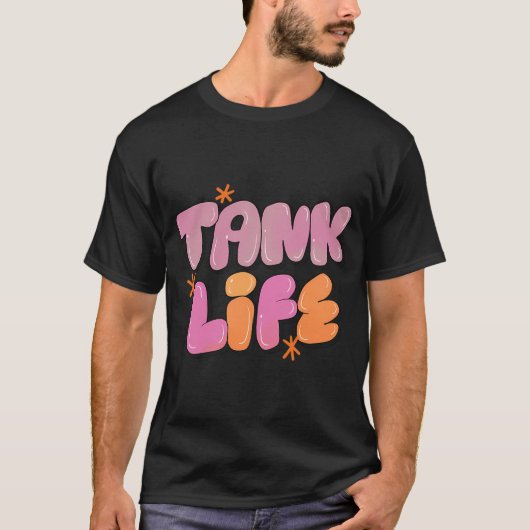 Tank Life (パープル) Tシャツ (正面)