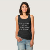 Tank Topに快適 Tシャツ (正面フル)