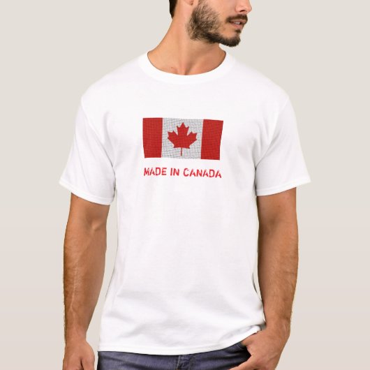 Tank Top with words Made in Canada with Flag Tシャツ (正面)