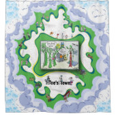 Tanned and Confused | Literal Wordplay シャワーカーテン (正面)