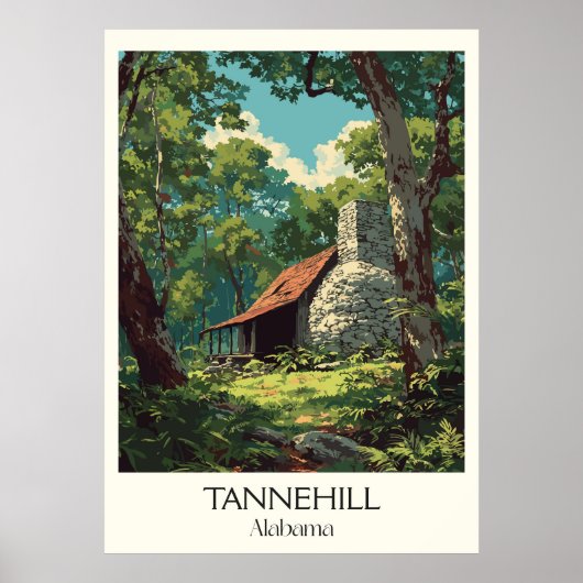Tannehill Alabama Historic Furnace ポスター (正面)