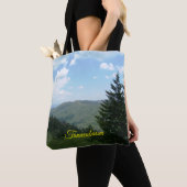 Tannenbaum Mountain Scene Christmas Tote Bagt トートバッグ (クローズアップ)