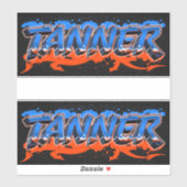 Tanner Vorname Name Graffiti Aufkleber Sticker シール (シート)