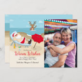 Tanning Santaフォトグリーティングカード シーズンカード (正面/裏面)