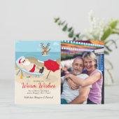 Tanning Santaフォトグリーティングカード シーズンカード (スタンド正面)