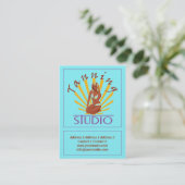 Tanning Studio – ビジネス、ロケーションカード 名刺 (スタンド正面)