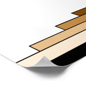 Tansのアールデコパターン ポスター (角)