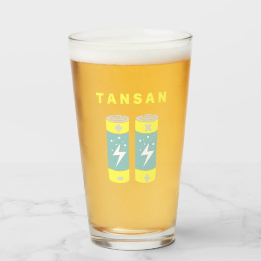 TANSANバッテリ タンブラーグラス (ドリンク正面)
