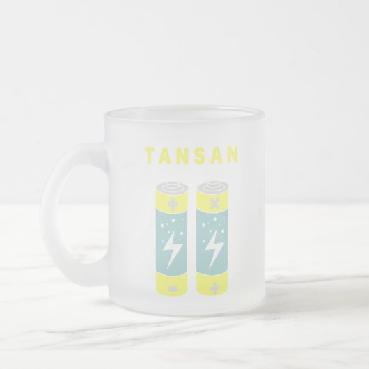 TANSANバッテリ フロストグラスマグカップ (左)