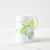 Tansy on a Bone中国マグカップ ボーンチャイナマグカップ (正面右)
